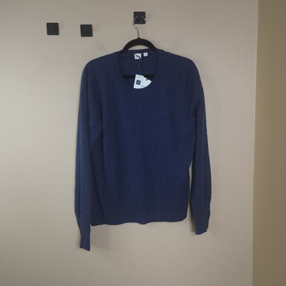 GAP Cashmere/Wool Blend Crewneck Sweater in Navy Size XL - Picture 1 of 9